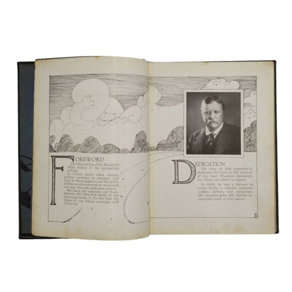 1929 Roosevelt High School Yearbook The Round-Up East Chicago Indiana - Picture 5 of 16